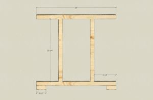 Rustic 2x4 table leg plan