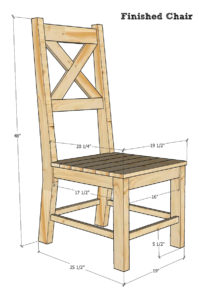 Rustic dining chair