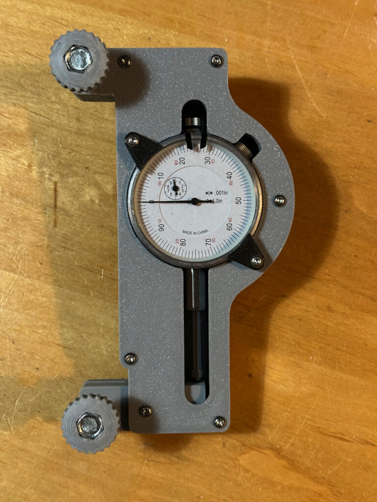 The assembled tension gauge